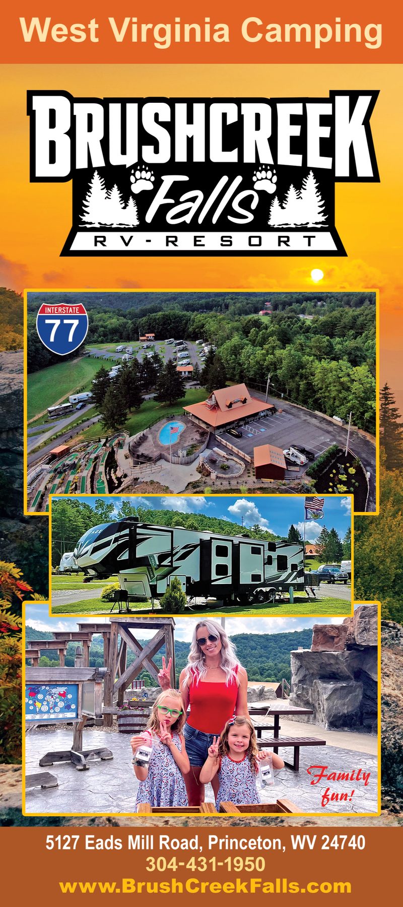 Brush Creek Falls rack card, 2022